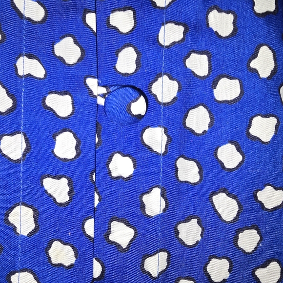 Jones New York Blue and White Button Down Shirt - Picture 4 of 5